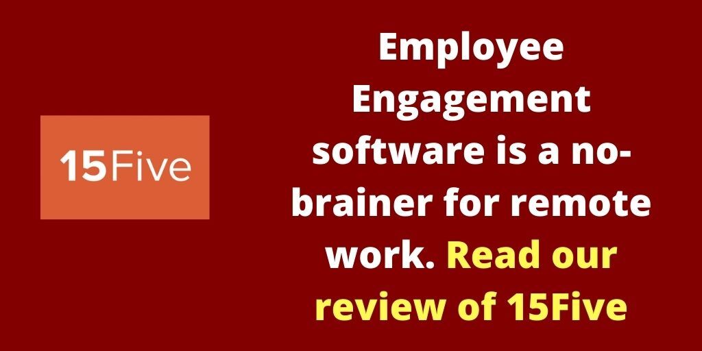 We think employee engagement software is especially important for remote work.  We really like 15Five  pmresults.co.uk/15five-review-… #remotework #wfh  #hr #workplaceculture #business #employeerecognition #employeeretention #management #engagement #employeeengagement #workplace