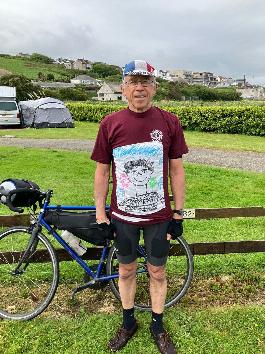 St FridesRide Day 8 Andrew is aiming to be back at school by 5pm tomorrow.  Which of his 4 fundraising T shirts will he be wearing?  Choose the right one and be there to win a prize… <a href="/ODSTschools/">Oxford Diocesan Schools Trust</a>