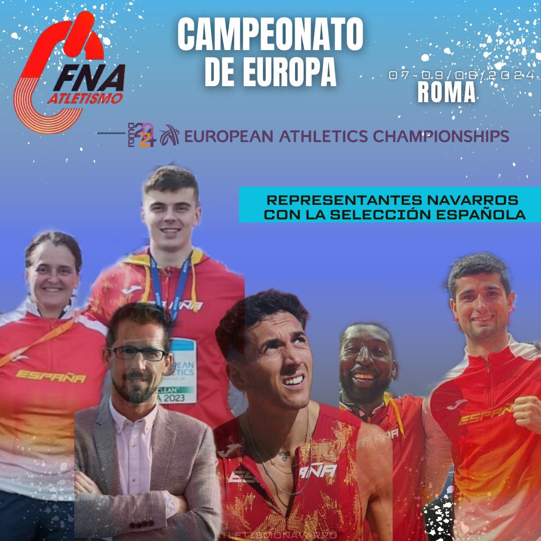 atletismoFNAF's tweet photo. 6 representantes navarros son los que estarán en EL CAMPEONATO DE EUROPA, en Roma, la próxima semana.

Hoy la RFEA ha publicado la lista definitiva que viajará a la ciudad Italiana en unos días.

🔴 Atletas:
-ASIER MARTINEZ
-SERGIO FERNÁNDEZ 
-MANU QUIJERA 

🔴Entrenadores:
-FRANCOIS BEORINGYAN 
-IDOIA MARIEZKURRENA 

🔴Jefe de Delegación:
-RODRIGO DOMÍNGUEZ 

ENHORABUENA!!

@Rodriwalk77
@manuquijera @4vSergi @ASIERMARTINEZ17 @FBeoringyan @imariezku @PamplonaAt