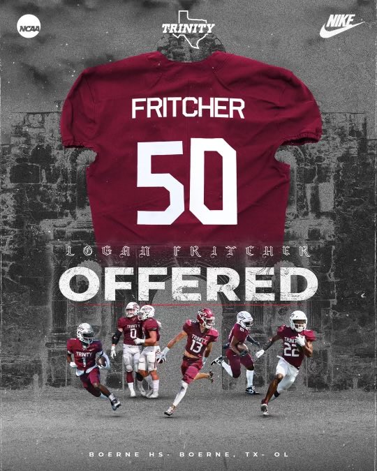After a great talk with <a href="/JerhemeUrban83/">Jerheme Urban</a>, I am blessed to receive an offer from Trinity University!
<a href="/CoachLytal/">TUFB Coach_Lytal</a> <a href="/davetwilk/">David Wilkinson</a> <a href="/CheHendrix/">Che Hendrix</a> <a href="/TUFootballTX/">Trinity University Football</a> <a href="/HoundFootball/">Boerne Football</a>