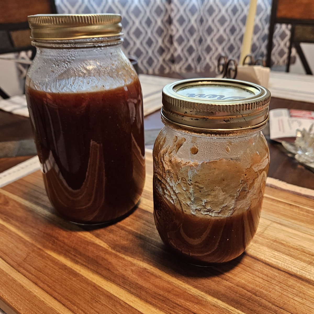 BBQ sauce day. Time to age.