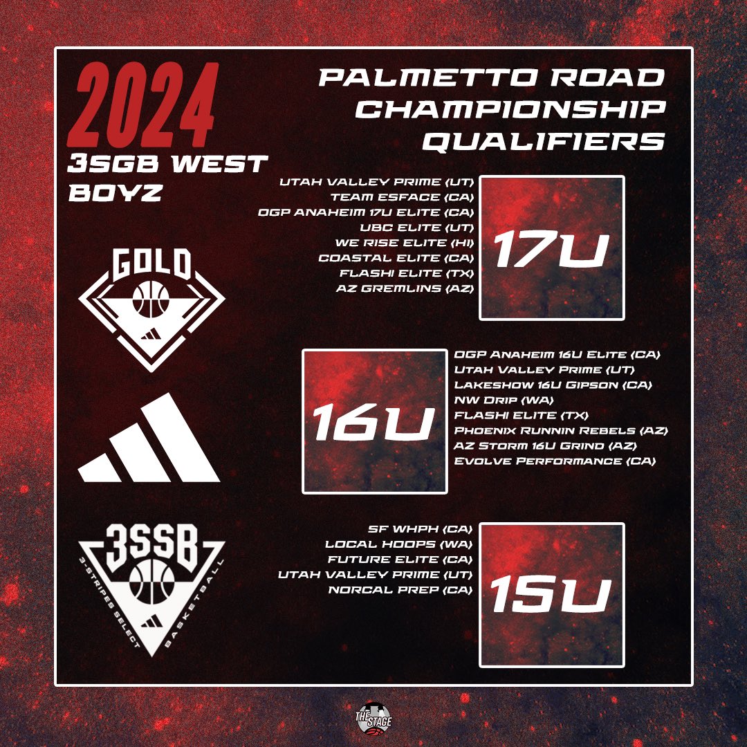Congratulations to @3stripesgold teams who qualified for the @3ssbcircuit Palmetto Road Championship!