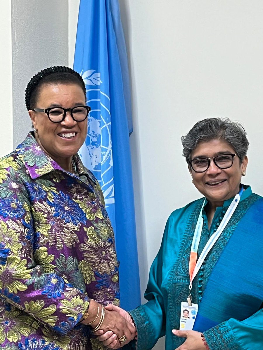 Always a pleasure to meet @PScotlandCSG . I thank @commonwealthsec for the support to #SIDS & the collaboration on the #SIDS joint advocacy strategy and advocacy champions. I look forward to strengthening our collaboration to advance #ABAS, #DPoA & the new PoA for #LLDCs.