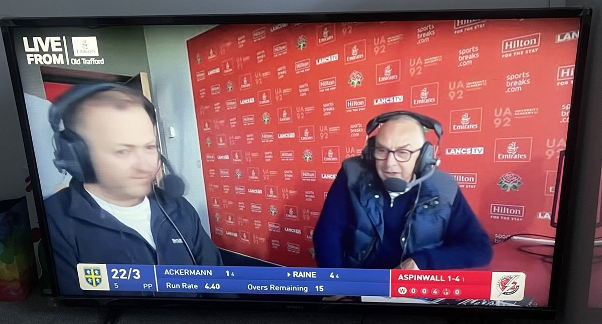 So good to see and hear <a href="/BumbleCricket/">David 'Bumble' Lloyd</a> on Lancs TV. Summer is here! ☔️