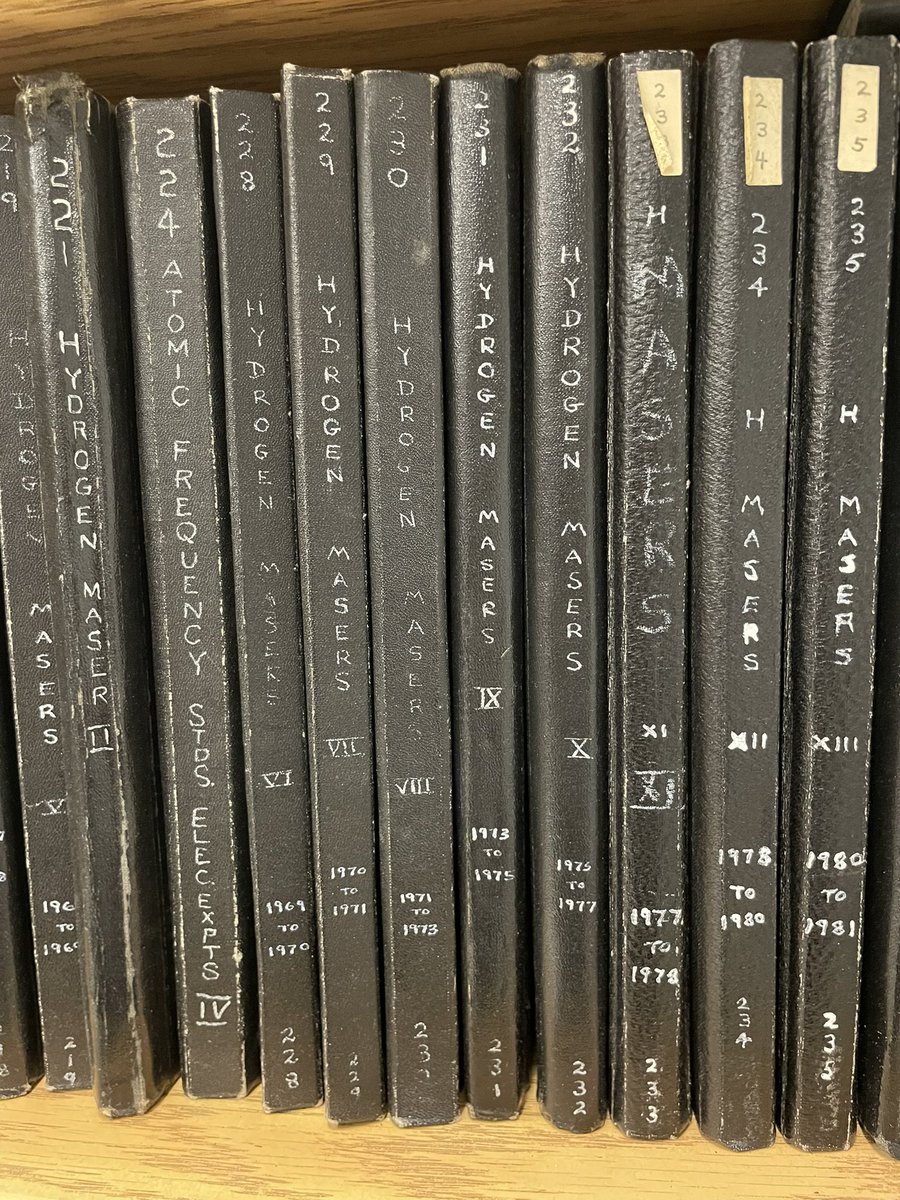 Visiting NRCs clocks with our advisory board members…. Some of the lab books are older than me