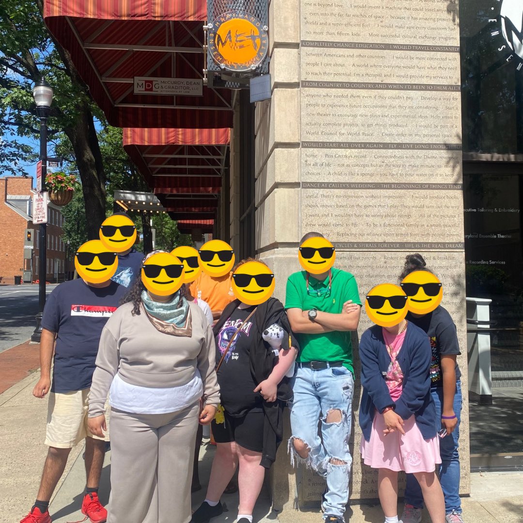 VanessaToner's tweet photo. Prep4SUCCESS Day 3 & another awesome group of incoming @FCPSMaryland SUCCESS students got to practice their pedestrian safety on the way to visit a job site. I am so excited to be working with these amazing students helping them build vocational skills! #fcpssuccess #prep4success https://t.co/iUWNTAzgvw
