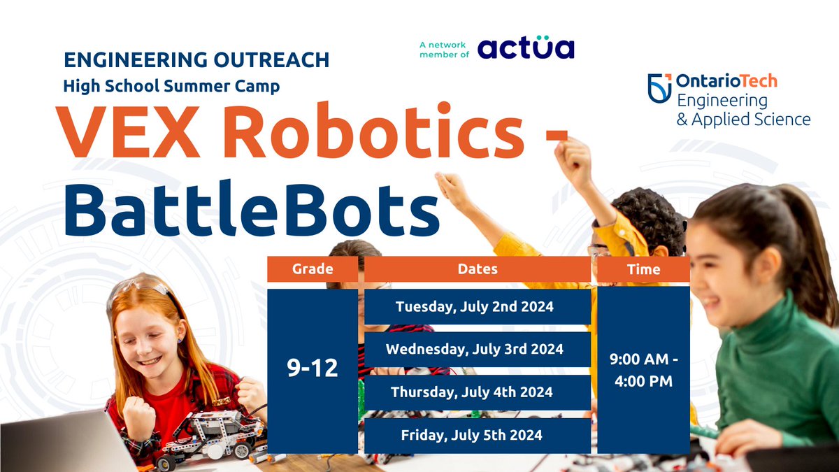 Hey high schoolers! Ready for some epic fun? 🤖💥 Join us for a robot showdown where you’ll team up to build and code VEX EDR robots. Battle it out to see who wins! 🏆 Don’t miss out on the future of engineering! Register now: linktr.ee/engineeringout… #STEMeducation #STEM