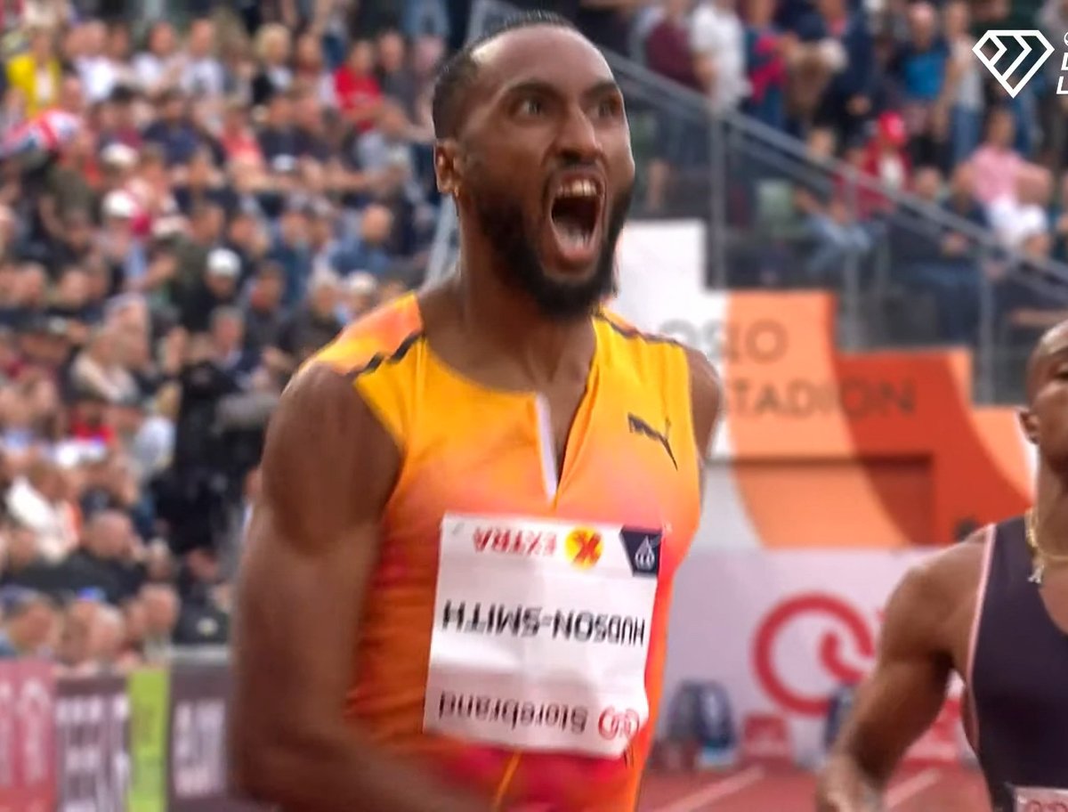 44.07s!!😳🔥 European Record ☑️ Matthew Hudson-Smith 🇬🇧 absolutely razed down the field in the men's 400m at the Oslo Diamond League, breaking his own Area Record with an astonishing 44.07s! Kirani James 🇬🇩 was 2nd in an SB of 44.58s and Vernon Norwood 🇺🇸 3rd in 44.68s.