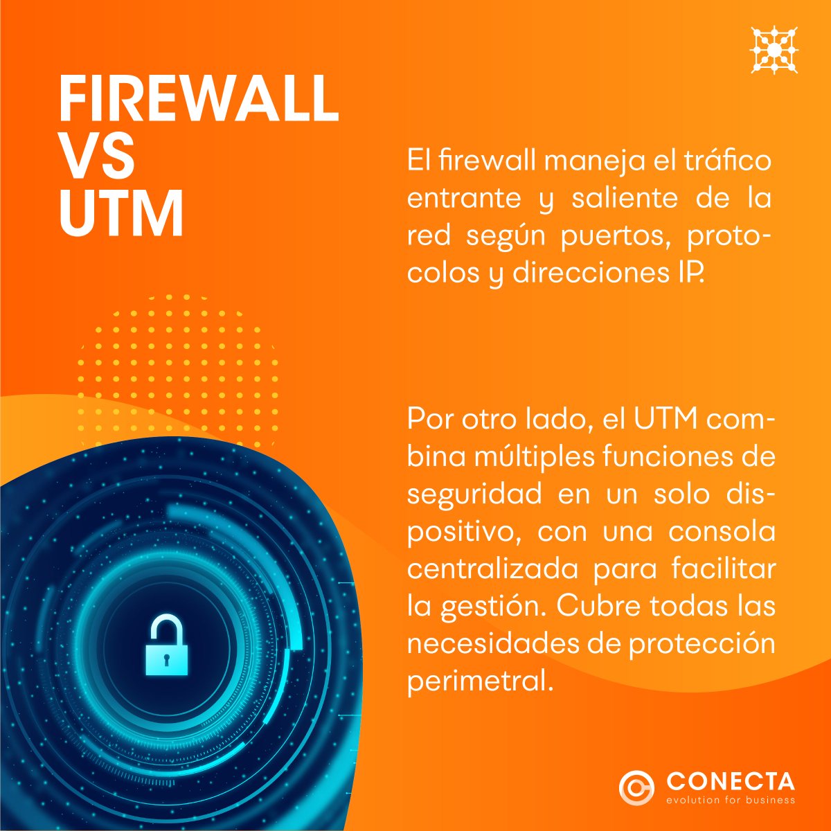 Conecta_Digital's tweet photo. 👷💡¡Descubre las principales diferencias entre Firewall y UTM!

🌐✉️ ¡Contáctanos!
🇲🇽📩 hola@conec-ta.com
🇨🇴📩gerenciacolombia@conec-ta.com
🌐https://t.co/ry3INBi9fH

#Conecta #tecnologia #empresas #CDMX #ConectaMX #ConectaCol #mexico #colombia https://t.co/RgFYnAsUlk