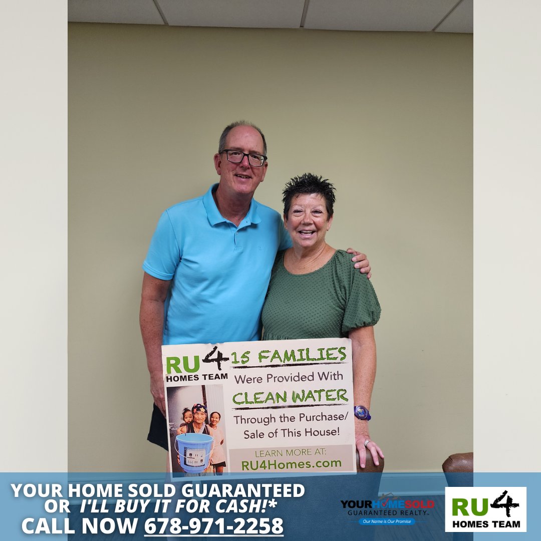 🎉 Congratulations Paul & Sandy Kuhn! New Homeowners! 🎉 THANK YOU! 💚 Because of your decision to work with our team means more than just keys to a beautiful house. At least 15 Families in Nepal will now have access to clean water for the first time!