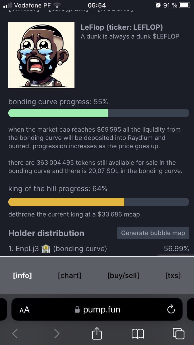 LeFlopsol's tweet image. #leflop is half way to be listed on raydium
Don’t miss the best dunk of your life 🏀