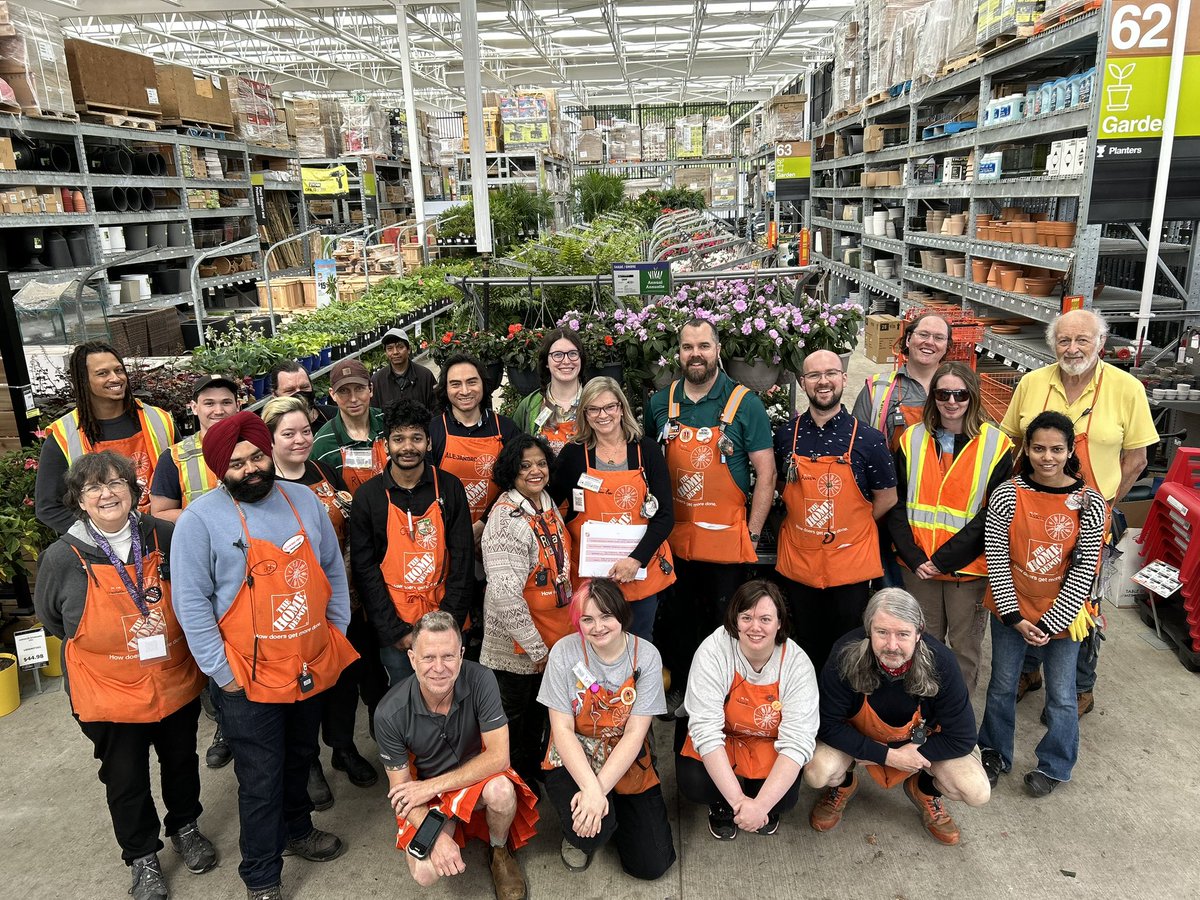 These are the faces of the kind, compassionate and dedicated team members at the Shelbourne @homedepotcanada location. Starting June 4th, both Langford and Saanich locations will be taking donations towards the #OrangeDoor campaign. All proceeds come to Threshold Housing.