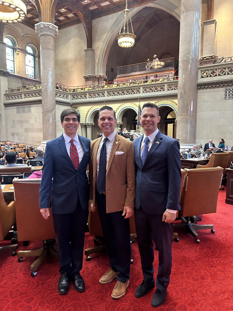 THIS WEEK, I was pleased to welcome Alex Cornell du Houx - Fmr Maine State Representative, Marine combat veteran, President <a href="/EOPAmerica/">Elected Officials to Protect America</a> &amp; Dominic Frongillo - Fmr Caroline NY Deputy Mayor and Exec Dir or EOPA, to the Assembly Chamber. Thanks for visiting!