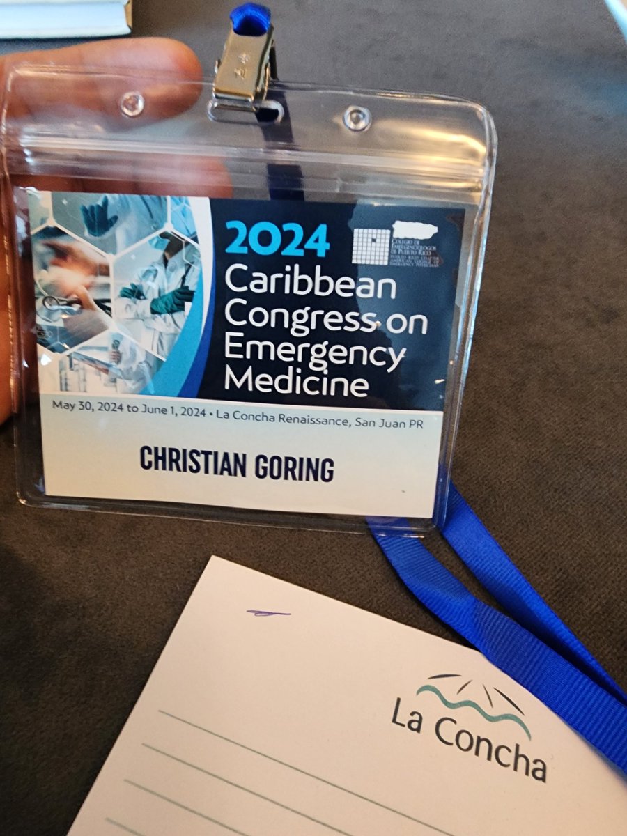 ChrisGoring5's tweet photo. ACEP Caribbean congress on emergency medicine 2024
#EMS
#conference
#PuertoRico
#CC2024 https://t.co/1JX9lXykQX