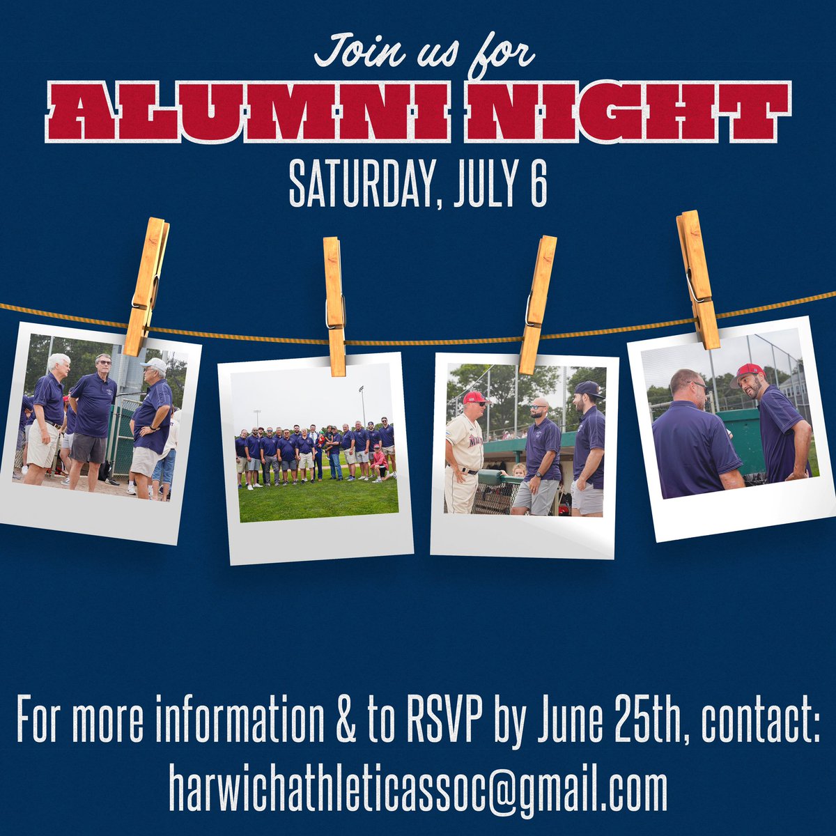 Excited to welcome our former players back for Alumni Night on Saturday, July 6th⚾️ Hope to see you there!