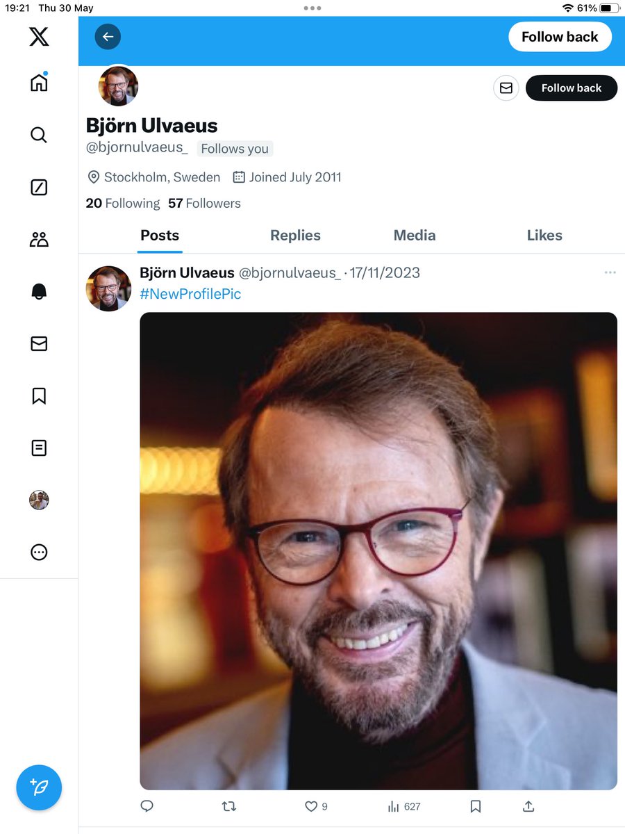 That’s nice I’ve been followed by Bjorn. Clearly an exclusive club judging by his followers and how many people he  follows!