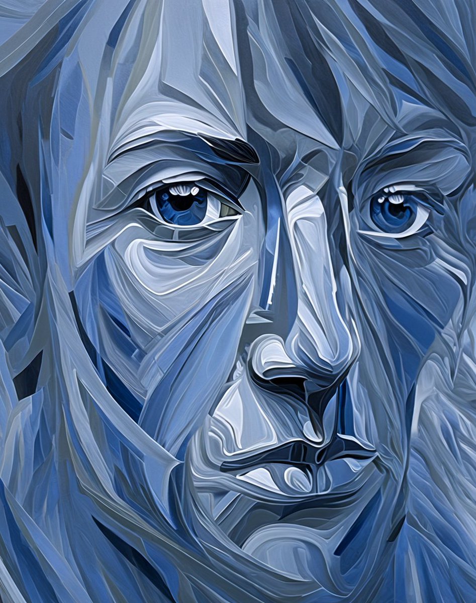 The Weight of Silence:

Alt-📜In hues of sorrow, her gaze does dwell,
Parametric lines trace a tale to tell.

#oilpaintings #emotional #patterns #poems  #Thursdayvibes #Thursday #country #nyc #image #aiart #art #ai #digitalart #aiartwork #painting #abstract #aiartist #blues🙂