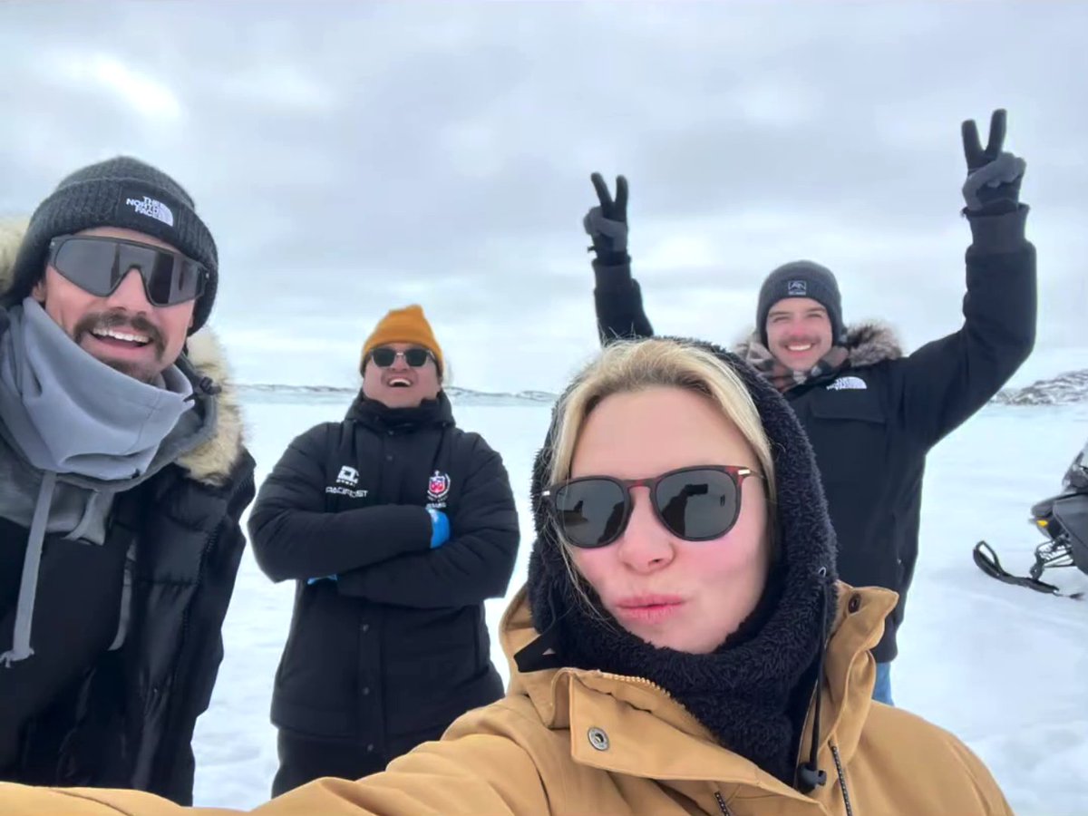 From marylynnrajskub IG reel
Dogssledding in Iqaluit, Nunavut
Incredible day !!  

#dogsled 🐕🛷
#filming #CanadianArctic 🇨🇦
#NorthofNorth #netflix

#JayRyan #BaileyPoching #MaryLynnRajskub #BraedenClarke