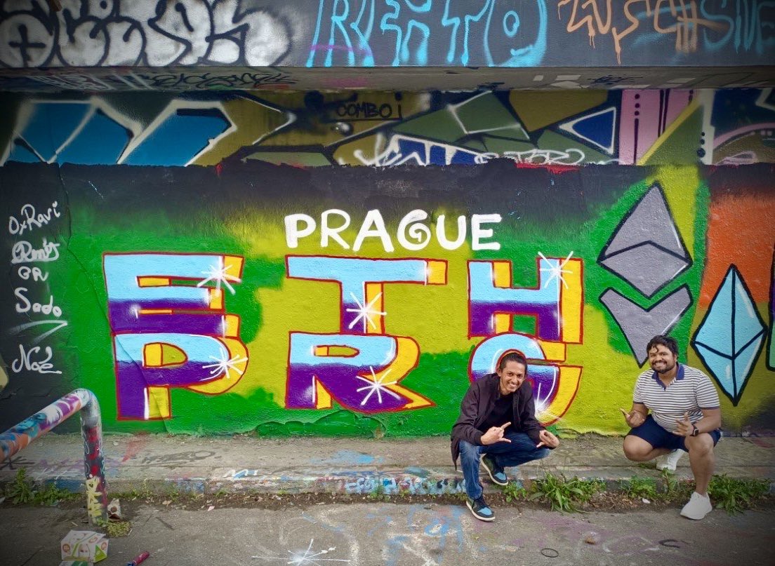 EthPrague's tweet photo. Look what I made - Graffiti workshop edition 👨‍🎨 https://t.co/8I5kenblml