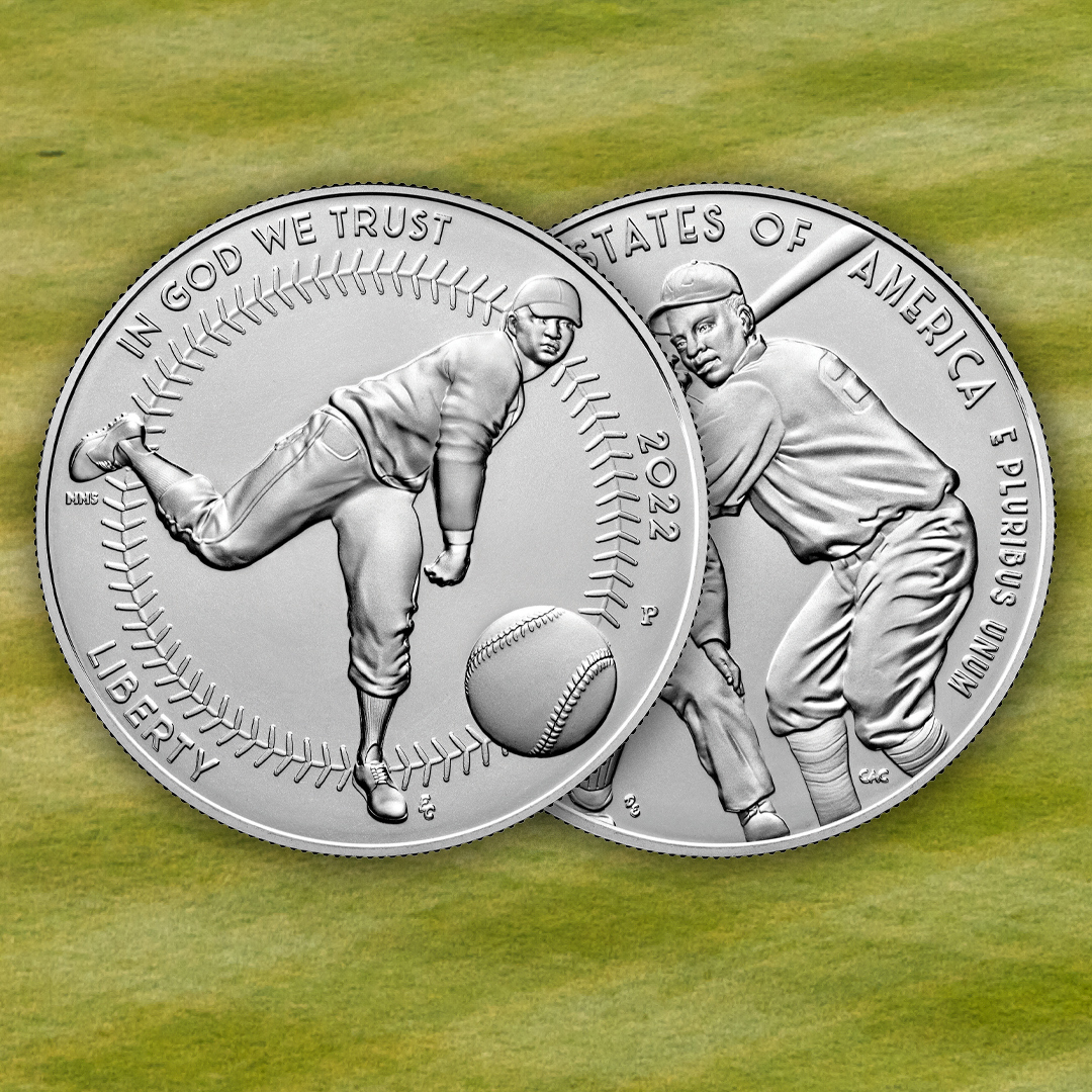 Interested in learning more about the #NegroLeagues baseball teams? Our virtual exhibit highlights the commemorative coins issued by the @usmint in 2019 to honor Negro Leagues players. Check it out here: bit.ly/3wYHth3 #Baseball @NLBMuseumKC