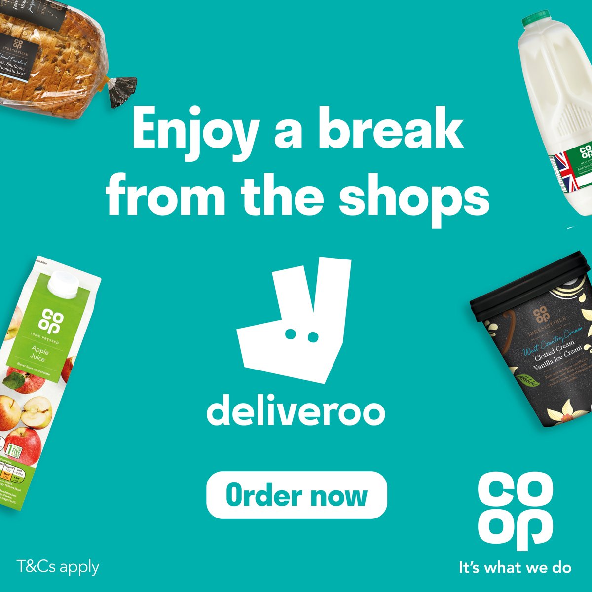 Get all your essentials delivered from your local @coopuk 📣  Head to coop.uk/3qb3AND for the latest deals and offers 🙌