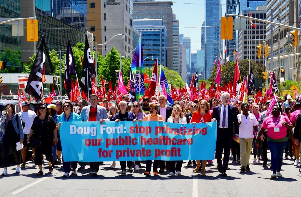 Solidarity with healthcare workers and the public of #Ontario. 

It is TIME for Ford and the Conservatives to STOP privatizing our public healthcare.

#onpoli