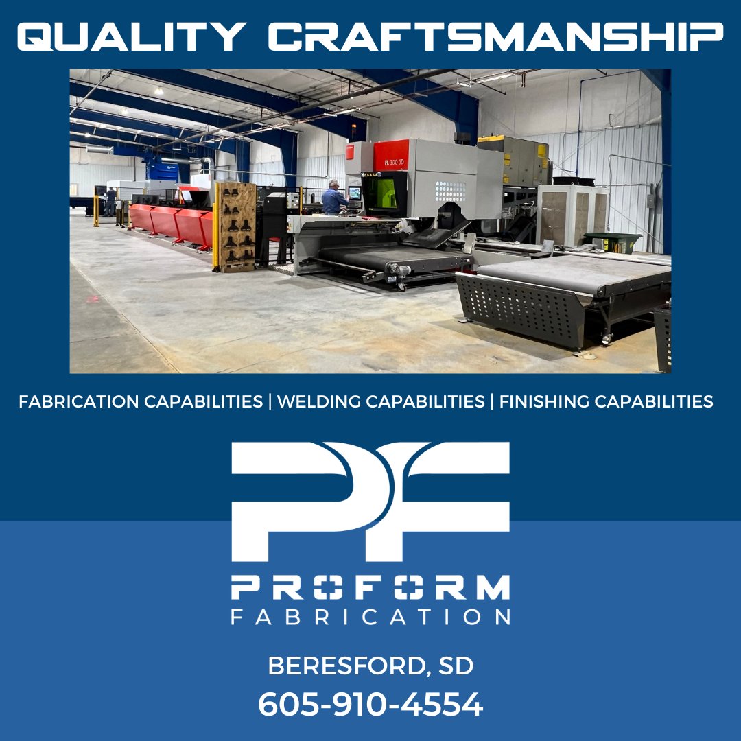 LlcProform's tweet image. At ProForm, our extensive fabrication capabilities and large capacity machinery allow us to handle any project with meticulous precision and efficiency.
To view of our fabrication services or to request a quote, please visit our website.
proformfabrication.com/capabilities/
