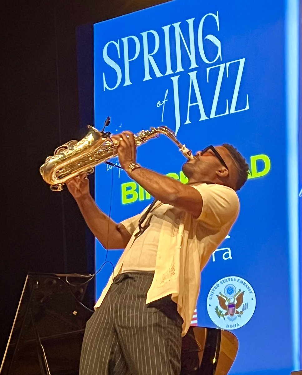 ChowmingW's tweet photo. Great way to end the work week with Spring of Jazz by Birckhead at Katara courtesy of US Embassy in Doha https://t.co/0ZC7iQNijO