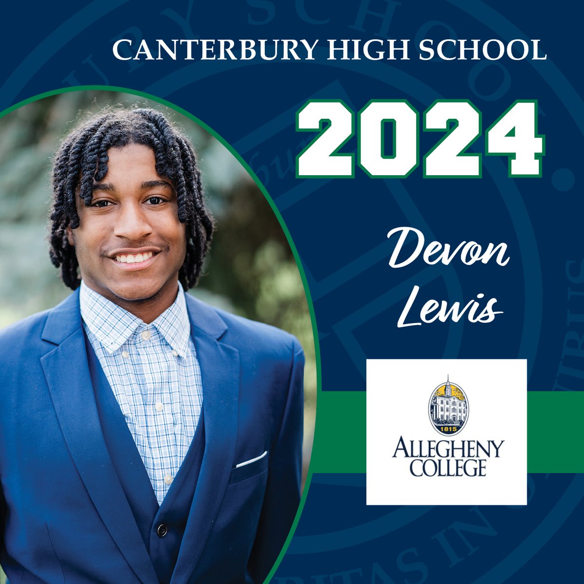 Devon Lewis will be attending Allegheny College in the fall! 🎓 Devon was drawn to Allegheny for its dedicated staff, excellent basketball program, and strong medical curriculum. Congratulations, Devon! 🌟