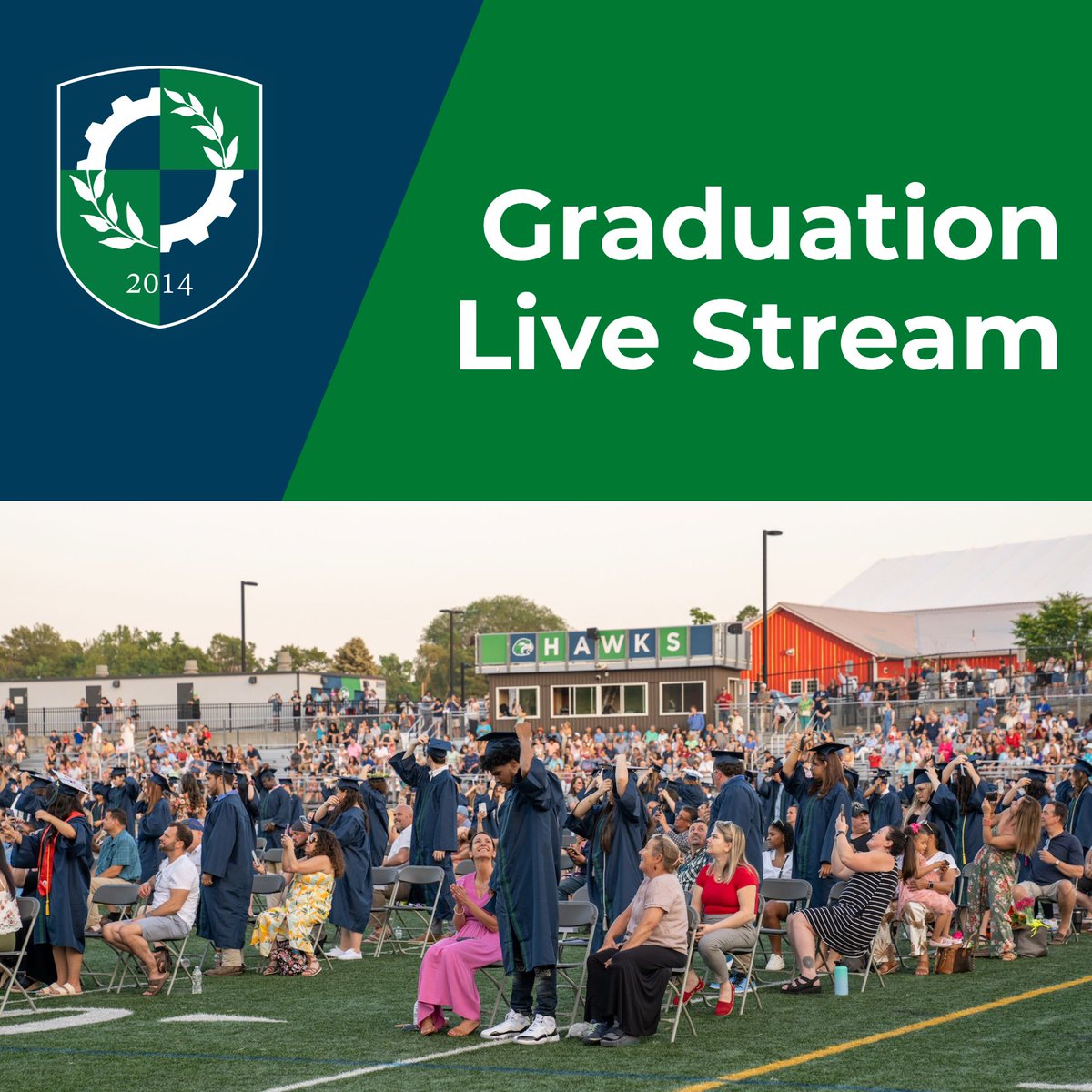 Graduation is on for tonight! Interested in joining us remotely? Use the link on the Class Hub (buff.ly/3V2uWkL) or join us on our Youtube channel: buff.ly/4bEugcj #ClassOf2024 #Graduation #HawkTalk #CreateEncouragePromoteDevelop #ENSATS