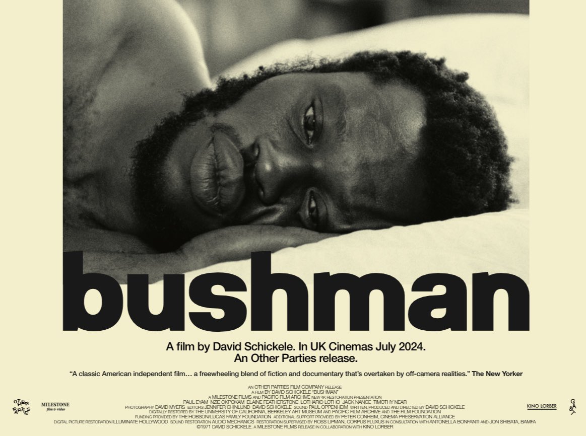 Official poster release for BUSHMAN by David Schickele

By @GraphicArtsType