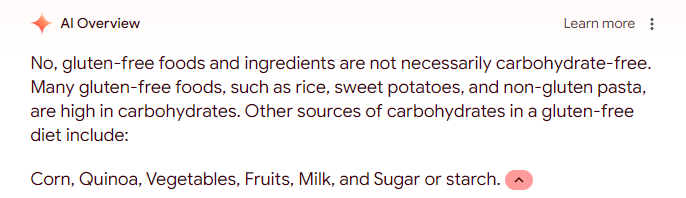 I thought the whole point of something being 'gluten free' was to be carbohydrate free (or at least to be low in carbohydrates). It's not like a high percentage of the population has celiac disease. I feel tricked.