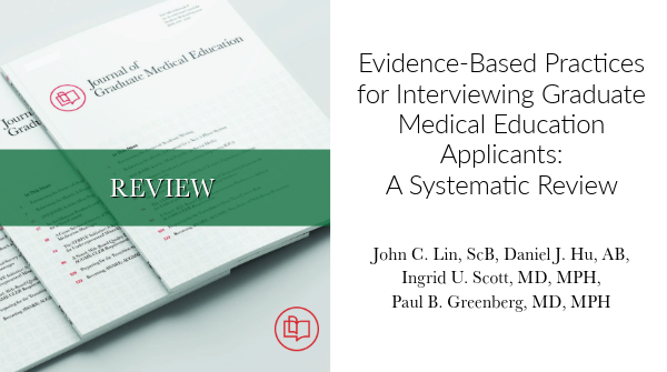 This systematic review found several practices that should be considered in the GME selection interview, including multiple mini interview and interviewer training bit.ly/4bWm1bm #MedEd