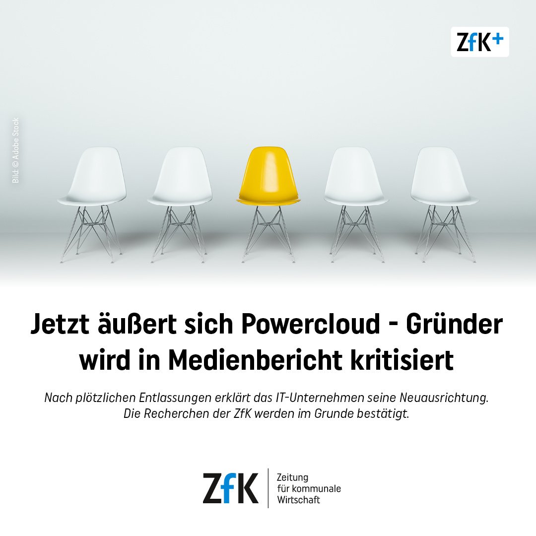 ZfK_de's tweet image. #Powercloud führt eine strategische Neuausrichtung durch. Das erklärte das IT-Unternehmen aus dem baden-württembergischen #Achern nun in einer Pressemitteilung, nachdem die ZfK über bedeutsame #Entlassungen berichtet hatte.

eu1.hubs.ly/H09pjyt0