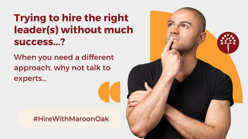 MaroonOak's tweet photo. The biggest growth hurdle for #startup success is the cost &amp; the challenge of FINDING THE DREAM TEAM! And loads of #founders struggle with this.
With strong networks &amp; relationships, we are the trusted connectors between companies &amp; candidates! Let's chat!
https://t.co/YX7c7MrUNW https://t.co/VQpHVJmbYk