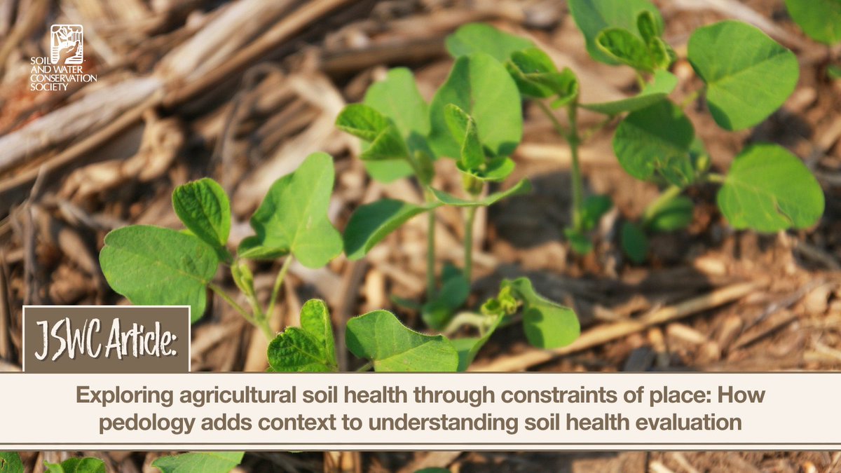 SWCSNews's tweet photo. Measuring agricultural soil health is relatively new for farmers compared with  agricultural soil fertility. In the latest #JSWC, Fey and McDanel explore how the measurement of soil health can be made more accessible and meaningful to farmers. Learn more: https://t.co/lp3hgtuC7j https://t.co/wOkzx1iRoz