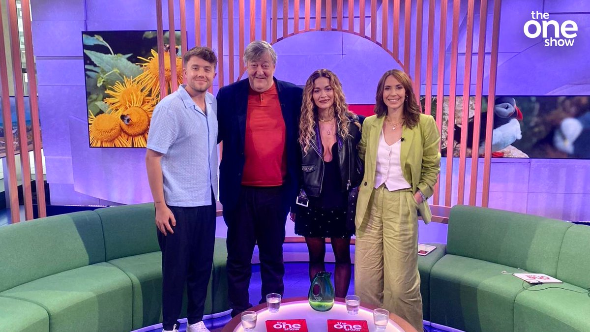 That’s a wrap 😌🤝 A huge thanks to tonight’s guests, @stephenfry and @RitaOra 🙌 Missed #TheOneShow? Watch on @BBCiPlayer 👉 bbc.in/3wVOpLR