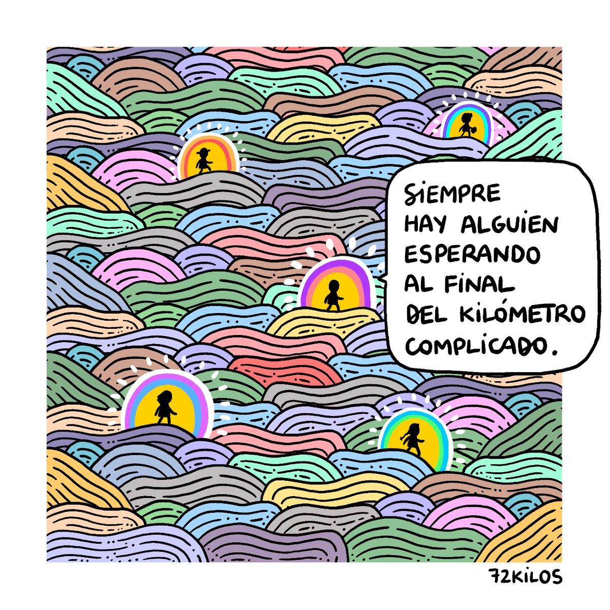 Alguien esperando.

Si estás haciendo el Camino de Santiago o el Kumano Kodo. Si estás esperando una noticia, si estás estudiando. Si entrenas para los Juegos Olímpicos o practicas para el baile de final de curso. Este kilómetro complicado pasará.