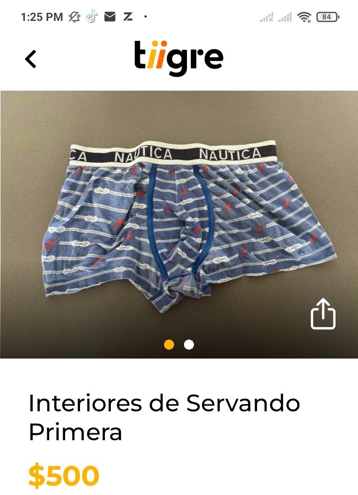 whitezuelans's tweet photo. En Ccs se está volviendo popular una nueva app para vender cosas de segunda mano llamada Tiigre

Pues resulta que alguien literalmente está vendiendo unos interiores usados por Servando Primera en 500$ y en la descripción tiene toda la historia de como los consiguió 

JAJAJAJAJ https://t.co/KLRlbLdu0x