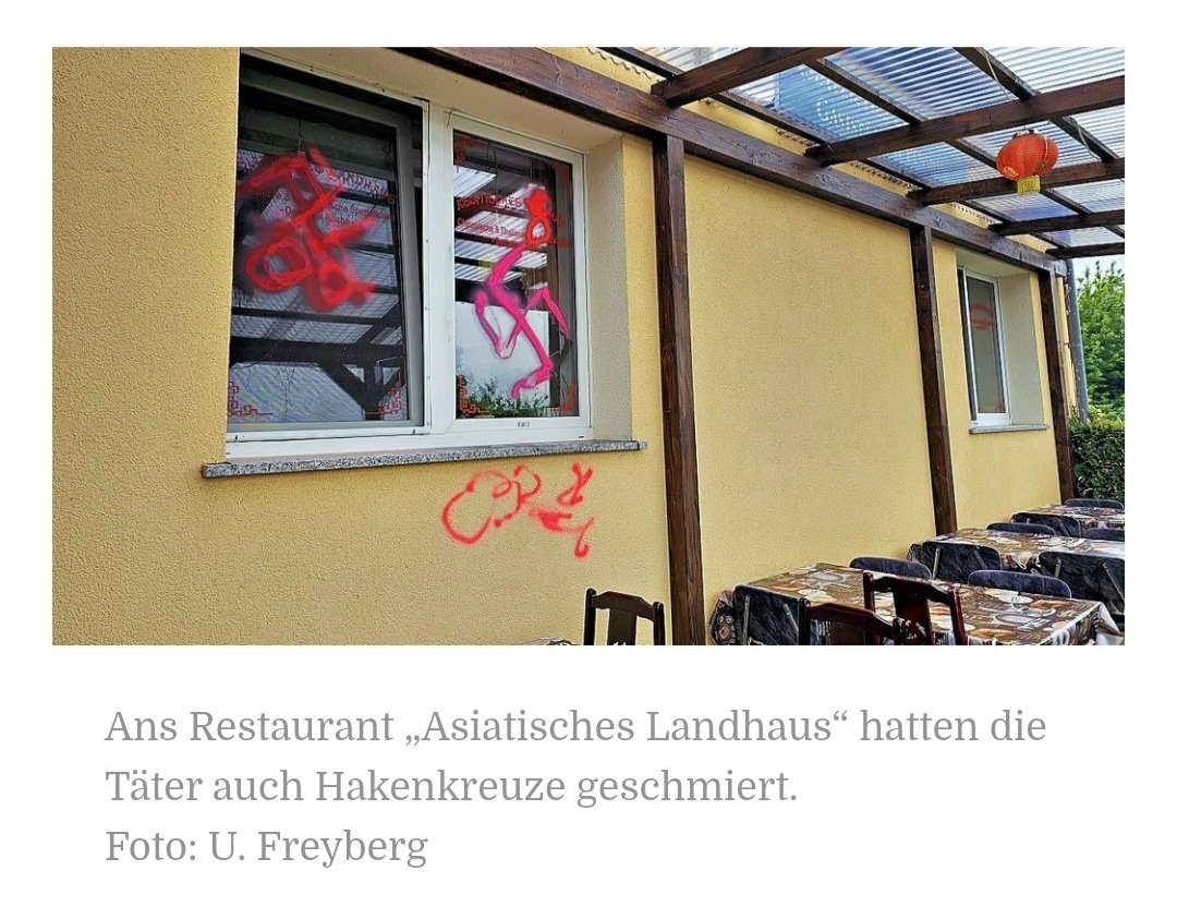 klinke_mer's tweet photo. Nazi-Symbole und weitere großflächige Graffitis in #Frankleben im #Saalekreis aufgetaucht

#fcknzs https://t.co/qmzMpIMoFa
