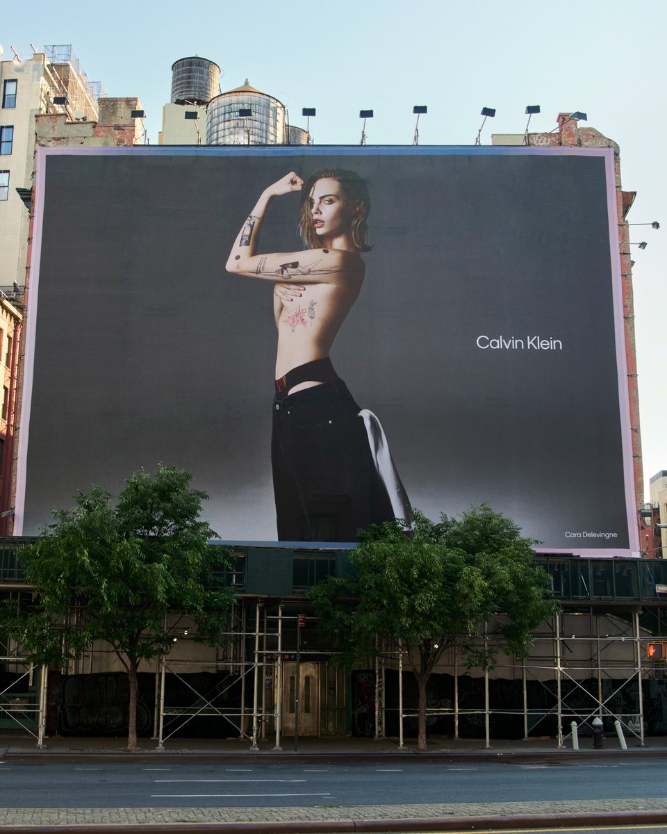 go big this Pride. Cara Delevingne hits the Houston Street billboard.