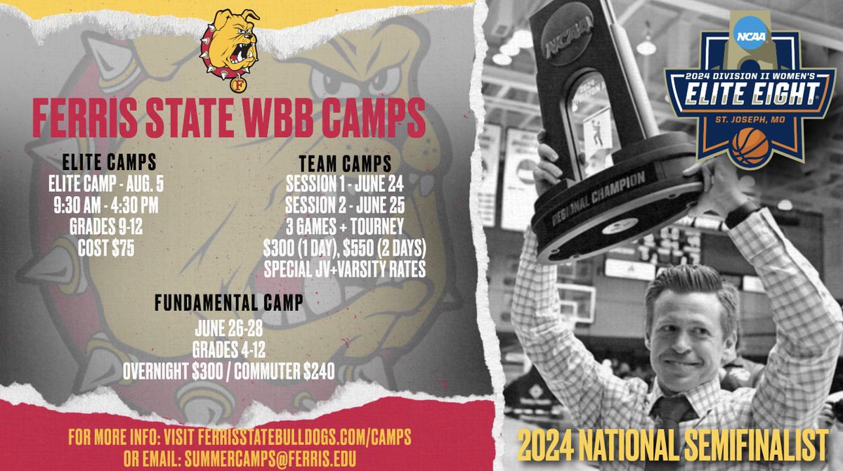 Don’t forget to sign up for one of our upcoming camps this summer! We want to see you there!! This will be an unforgettable experience. #Dawgs