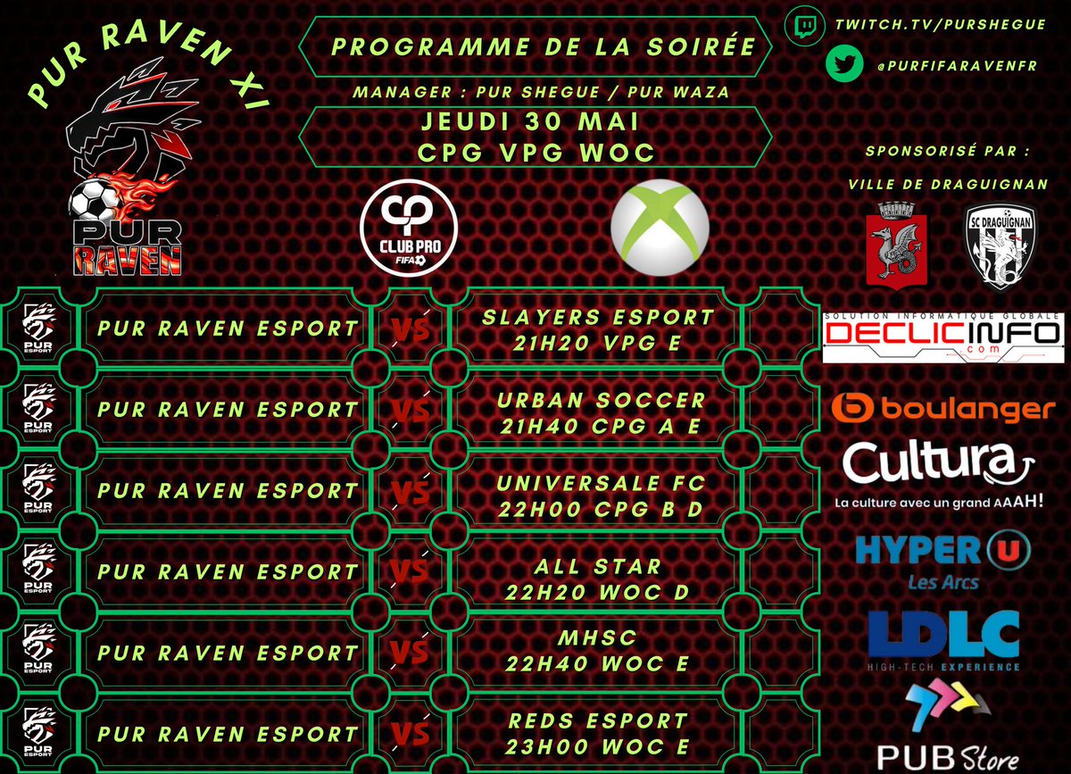 Programme de la soirée, à nous de montrer autres choses ce soir, let's go la PuR 🔥🔥🔥🔥