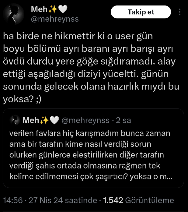 içerik? nasıl içerik mesela? senin yağmur etkinliklere ettiğin hakaretler, yağmura şu konuda hedef göstermek gibi mi? odalarda yağmurla derdim yok diyip bana gönderme atmaya çalışma çabaların mı? nasıl içerikten bahsediyorsun?  ÖLÜMDEN DÖNDÜM SİZİN YÜZÜNÜZDEN BEN ELBETTE KONUŞUCM