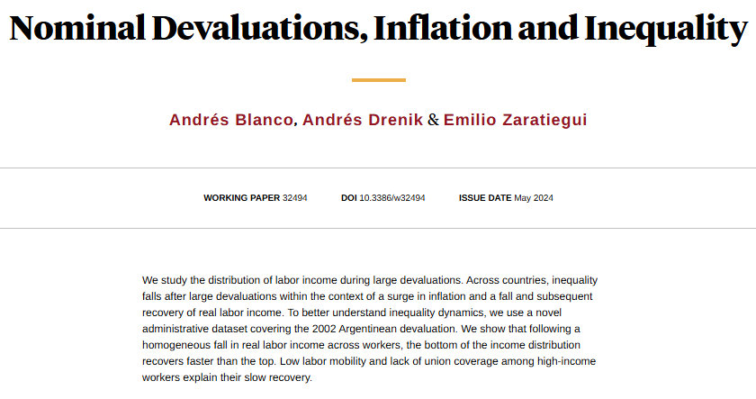 NBER (@nberpubs) on Twitter photo Income inequality declines following major currency devaluations, driven by differences in labor mobility and heterogeneous bargaining power across the wage distribution, from <a href="/jandres_blanco/">andres blanco</a>, <a href="/DrenikAndres/">Andres Drenik</a>, and <a href="/e_zaratiegui/">Emilio Zaratiegui</a> nber.org/papers/w32494 Income inequality declines following major currency devaluations, driven by differences in labor mobility and heterogeneous bargaining power across the wage distribution, from <a href="/jandres_blanco/">andres blanco</a>, <a href="/DrenikAndres/">Andres Drenik</a>, and <a href="/e_zaratiegui/">Emilio Zaratiegui</a> nber.org/papers/w32494