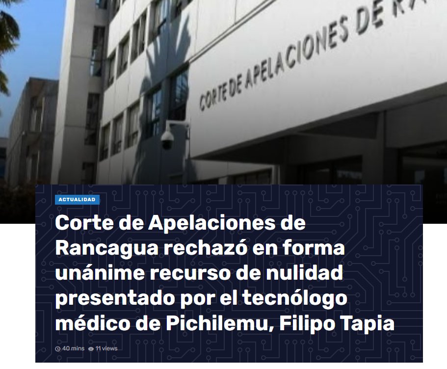 Olmedoruiz_cl's tweet photo. Compartimos importante noticia sobre sentencia de la I.C. de Rancagua que confirmó sentencia condenatoria por abuso sexual contra una niña. Nuestro socio @OlmedoBustos, quien acompañó a la familia, señaló que los hechos exigen “una profunda reflexión en la comunidad pichilemina” https://t.co/MZ6vj3uwre