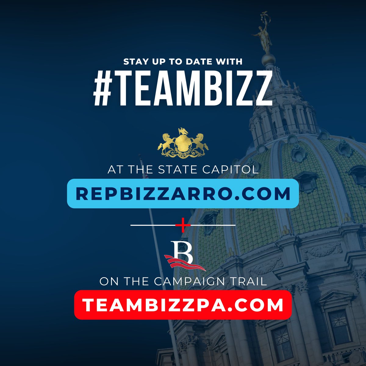 RyanBizzarro's tweet image. Stay up to date with what’s happening at home, throughout the Commonwealth, and on the trail! Visit our websites below to stay informed 👇🏼