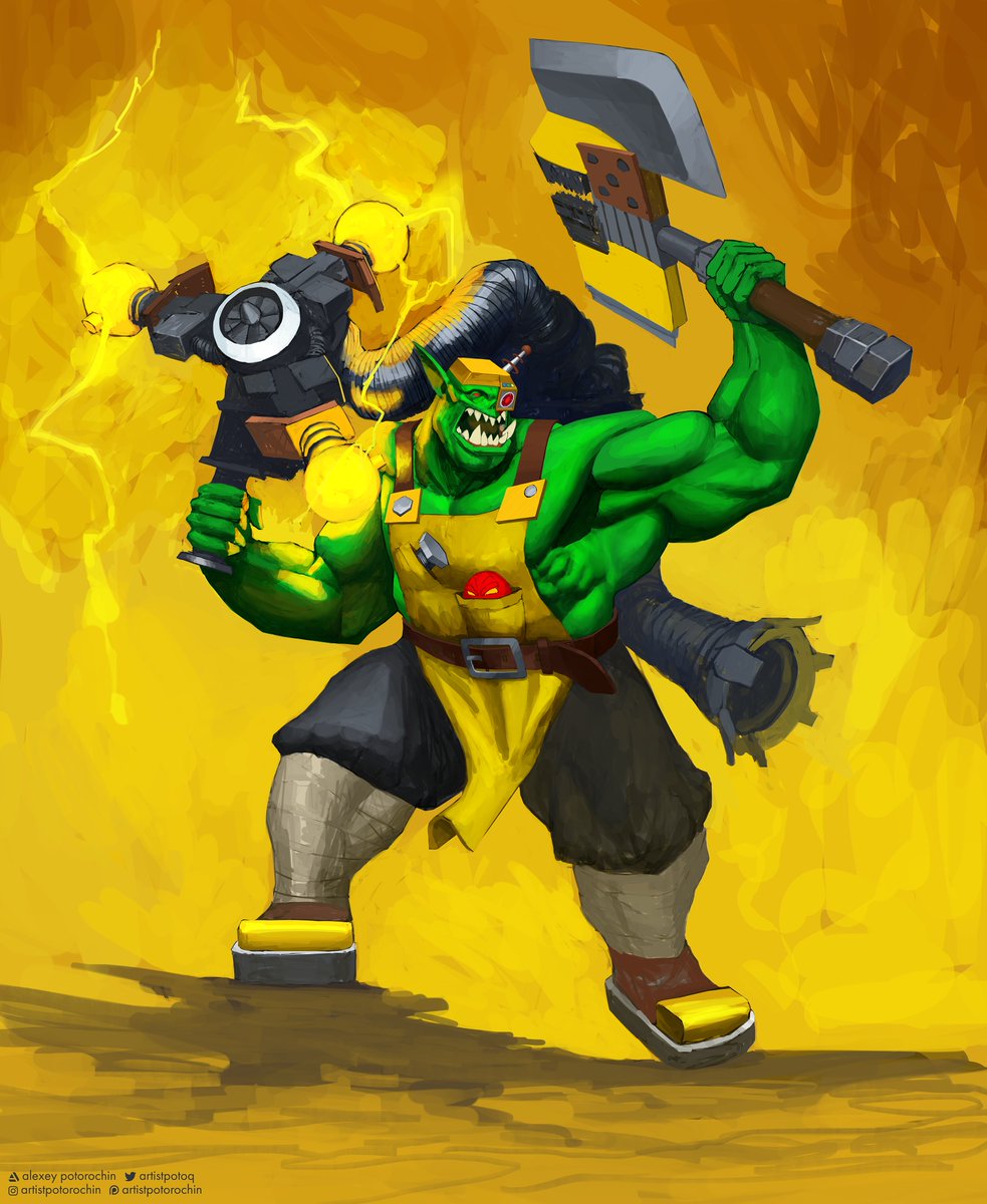 artistpotoq's tweet photo. Urzag ZapSkull, Mek Boss of the Bad Moons
That I painted for @gobbingitzva
#warhammer #warhammer40k #orks #badmoons #mek #mekboss https://t.co/AhwNUfTIXb
