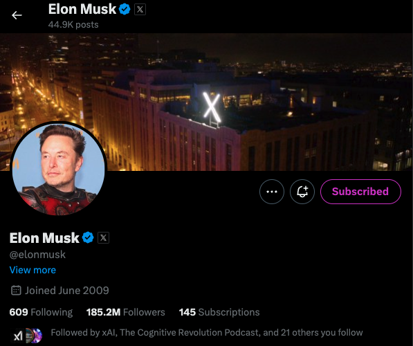 I am now paying @elonmusk a monthly stipend.
I don't know for what.
I just find it funny.