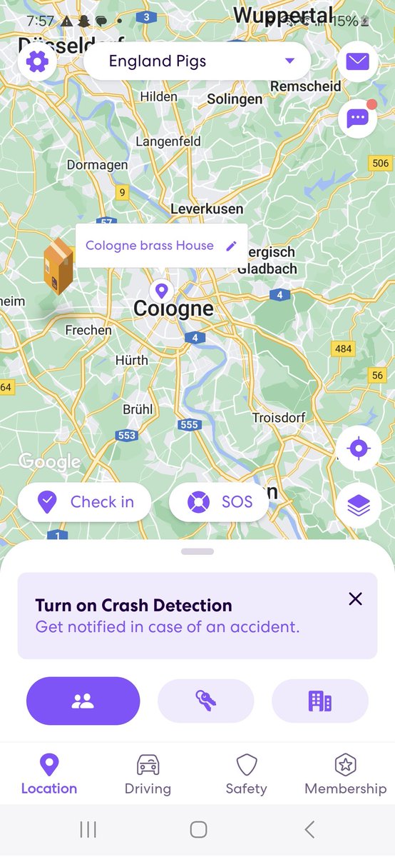 Life 360 for Germany and someone's already marked the brass house ffs